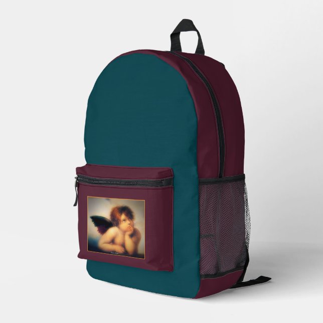 Putti Engel Bedruckter Rucksack (Rückseitige Ecke Rechts)