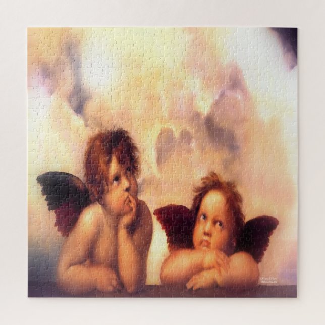 Putti Pair of Angels Puzzle (Vertikal)