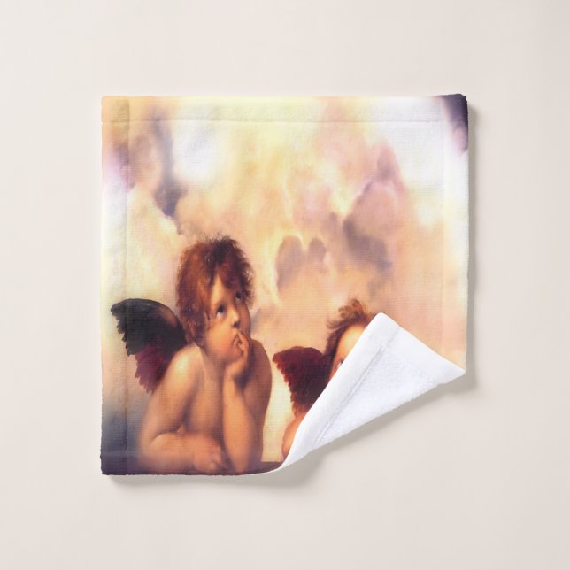 Putti Pair of Angels Waschlappen (Waschlappen)