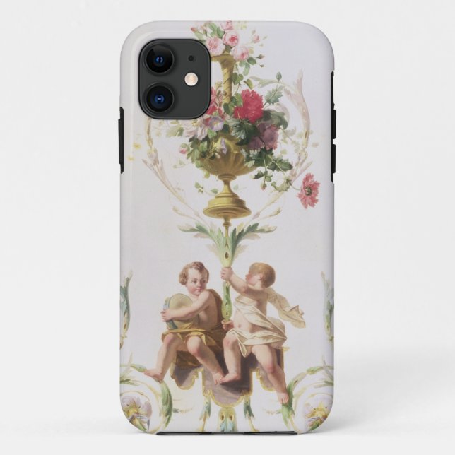 Putti unter Swags der Blumen und des Blätter Case-Mate iPhone Hülle (Rückseite)