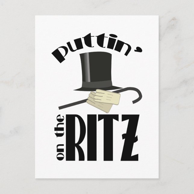 Puttin Ritz Postkarte (Vorderseite)
