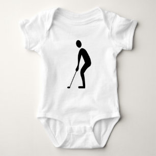 Putting - Black Baby Strampler