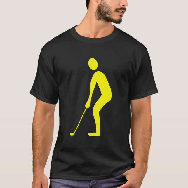 Putting - Gelb T-Shirt (Vorderseite)