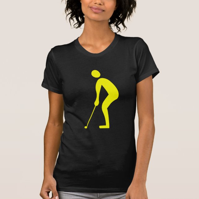 Putting - Gelb T-Shirt (Vorderseite)