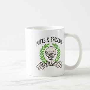 Putts und Prosecco Damen Golf T-Shirt für Damen di Kaffeetasse