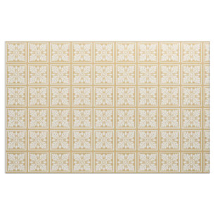 Putty Acorn und Leaf Tile Design Stoff