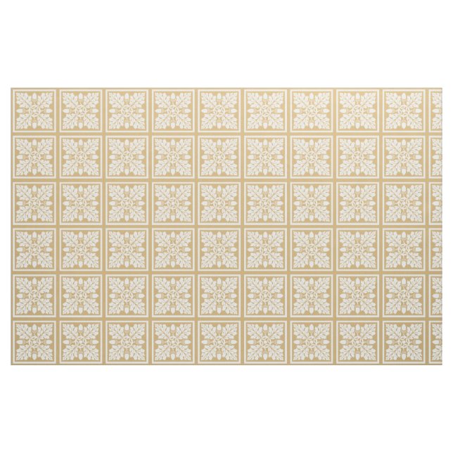 Putty Acorn und Leaf Tile Design Stoff (Fat Quarter (45,7 x 55,9 cm))