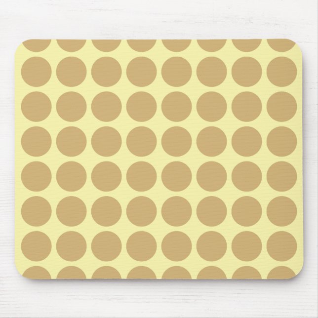 Putty Cream Neutral Dots Mousepad (Vorne)