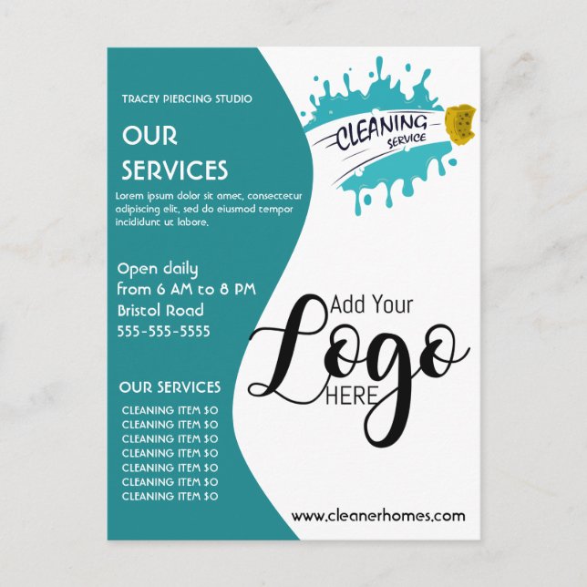 Putzposter STUDIO Plakat Flyer Postca Postkarte (Vorderseite)