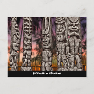 Pu'uhonua o Hōnaunau, Stammesrat Postcard Postkarte