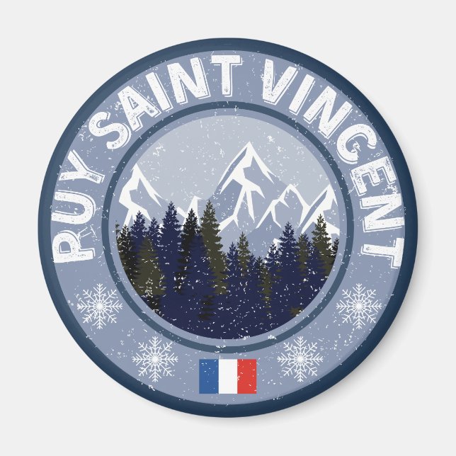 Puy Saint Vincent Skistation Magnet (Vorne)