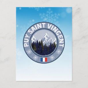 Puy Saint Vincent Skistation Postkarte