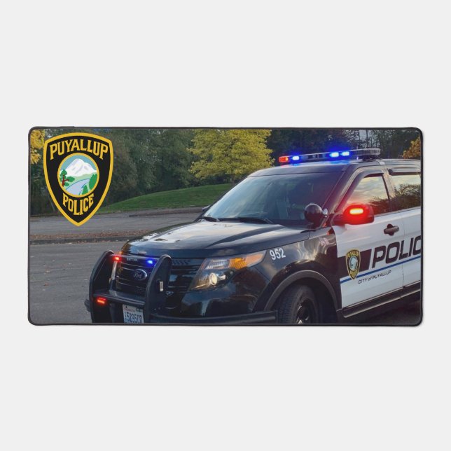 Puyallup Police Desk Mat Schreibtischunterlage (Vorderseite)