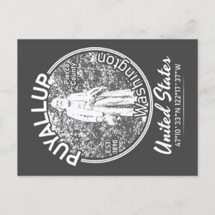 PUYALLUP - WASHINGTON VINTAG POSTKARTE