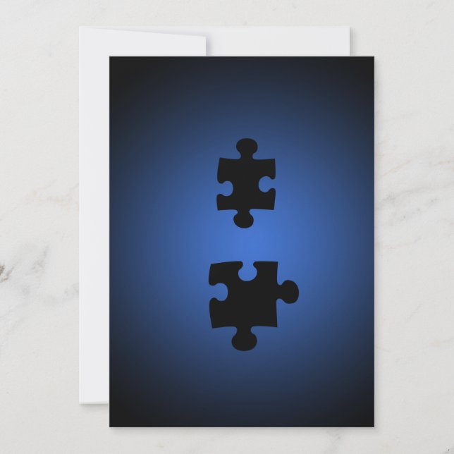 Puzzle649 PUZZLE PIECES BLACKS BLUES DIGITALE WALL (Vorderseite)