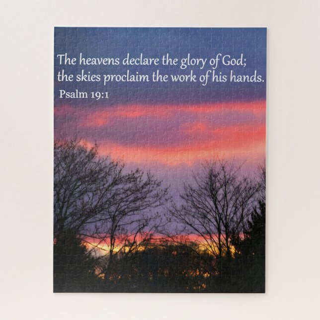 Puzzle 16x20 des Psalm-19 (Vertikal)