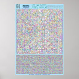 PUZZLE #1: Math Equations - Standard Solved Poster