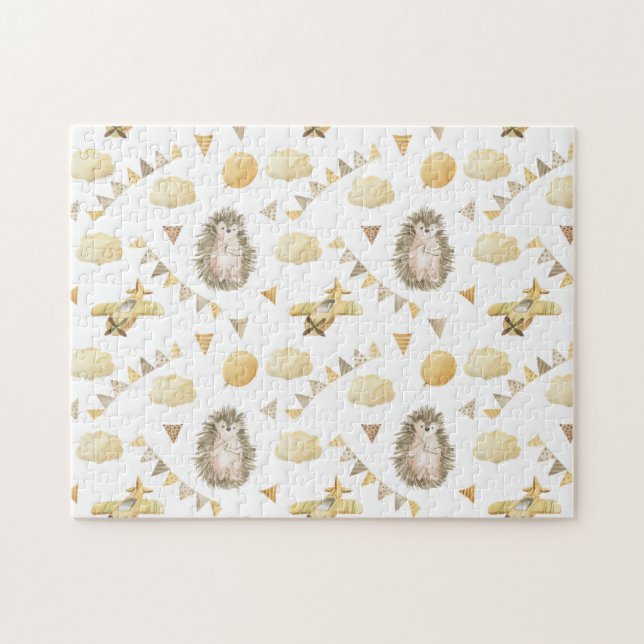 Puzzle (27,9 x 35,5 cm, 252 Stk.) - Kleiner Igel (Horizontal)