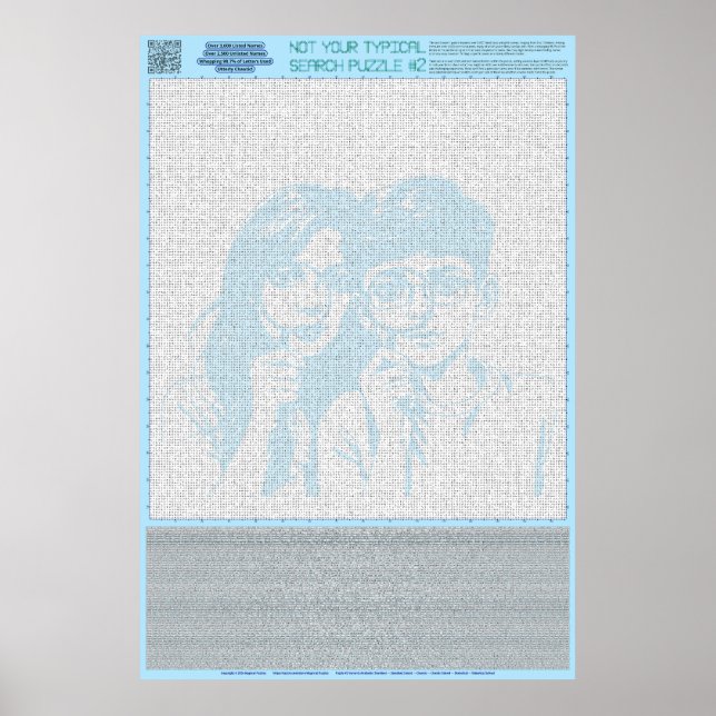 PUZZLE #2: Namen - chaotisch Poster (Vorne)