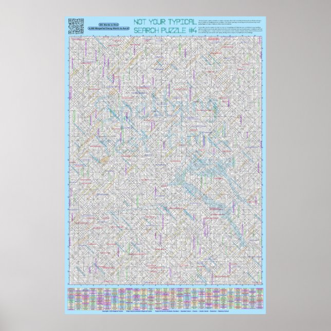 PUZZLE #4: falsch geschrieben - Standard gelöst Poster (Vorne)