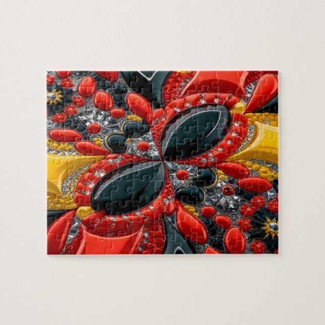 Puzzle abstrakt modernes Design Deutschland Farben (Horizontal)