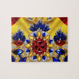 Puzzle abstrakt modernes Design Rumänien Farben