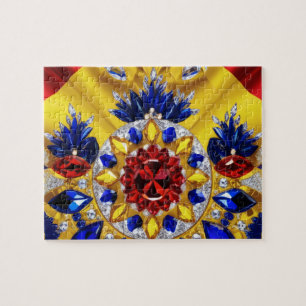 Puzzle abstrakt modernes Design Rumänien Farben