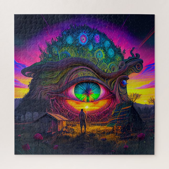 Puzzle abstrakt surreal Day Traume psychedelisch (Vertikal)