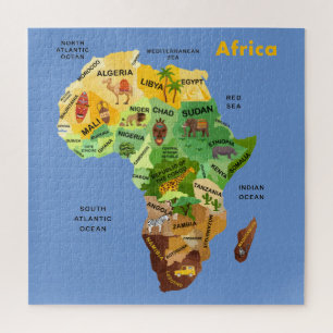 Puzzle Afrika Map