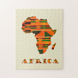 Puzzle Afrika Map Jigsaw