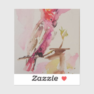 Puzzle alegría cacatúa de acuarela aufkleber