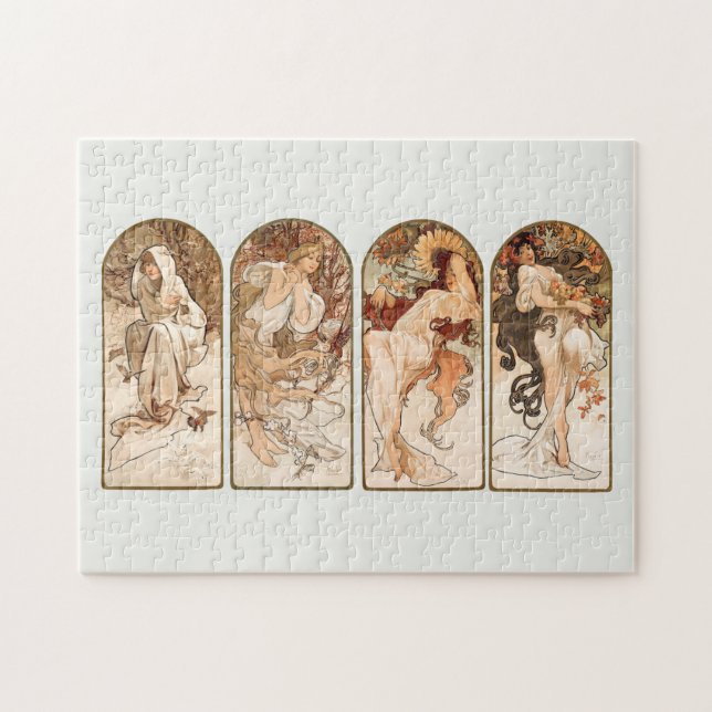 PUZZLE: ALPHONS MUCHA: DIE JAHRESZEITEN PUZZLE (Horizontal)