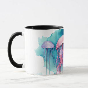 Puzzle - Aquarell-Serie: Quallenblüte Tasse