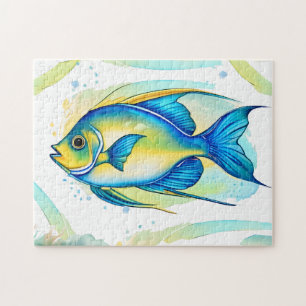 Puzzle - Aquarellreihe: Angelfish