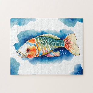 Puzzle - Aquarellreihe: Koi Fish