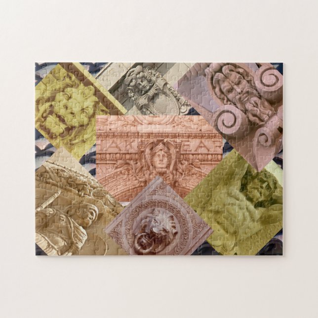 Puzzle - architektonische Elemente (Horizontal)