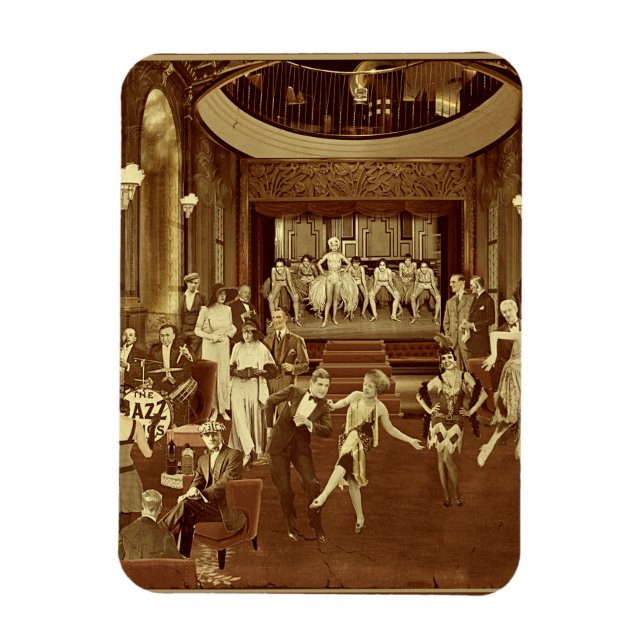 Puzzle Art Deco Magnet (Vertikal)
