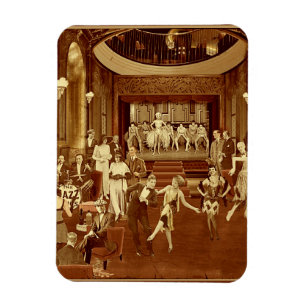 Puzzle Art Deco Nachtclub Magnet
