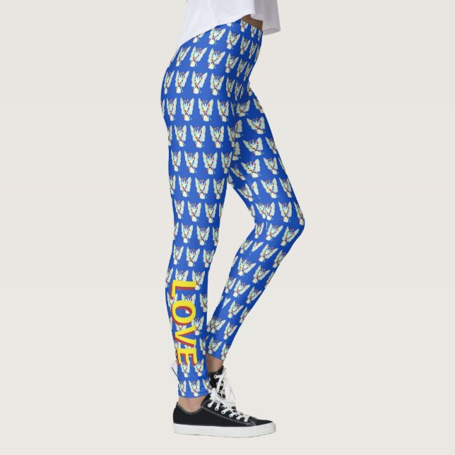 Puzzle ASD Autismus Sensibilisierungsband Custom L Leggings (Rechts)
