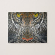 Puzzle - Augen des Tigers