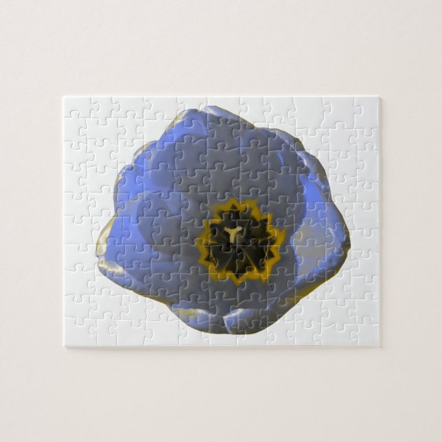 Puzzle aus blau und gelb (Horizontal)
