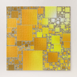 Puzzle aus Gelb und Orange