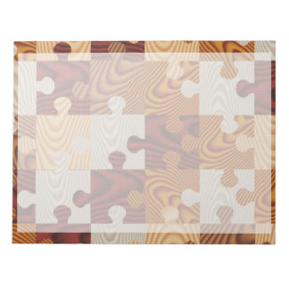 Puzzle aus Holz Notizblock