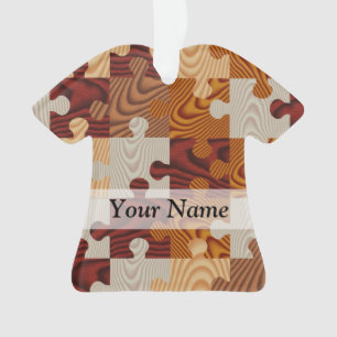 Puzzle aus Holz Ornament