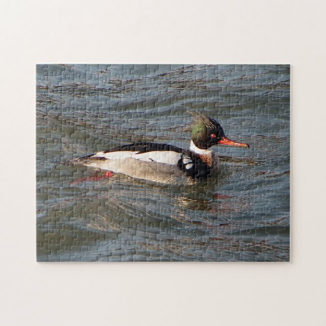 Puzzle aus Red Breasted Merganser (Horizontal)