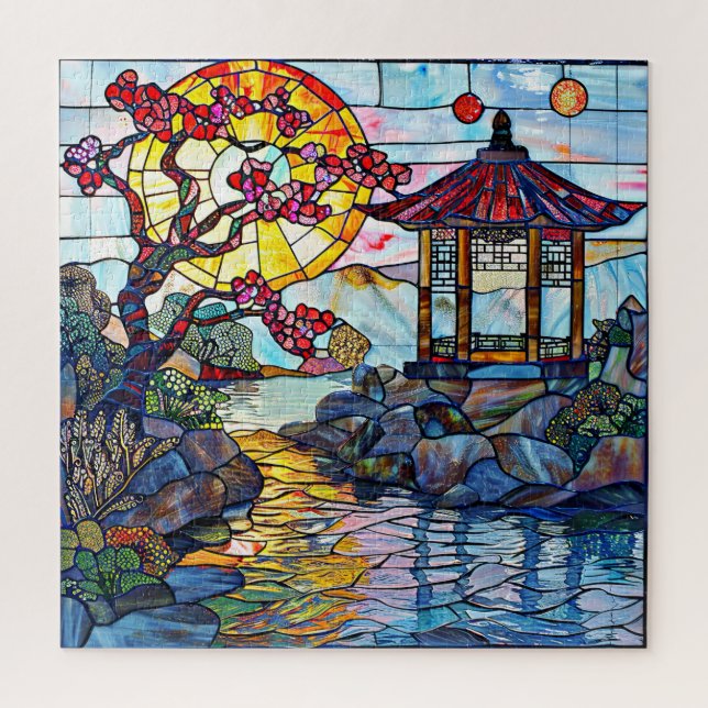 Puzzle aus verkleidetem Glas (Vertikal)