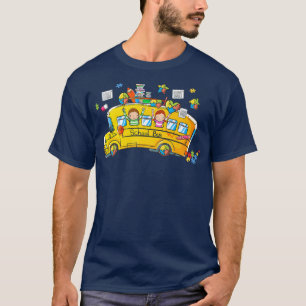 Puzzle Autism Awareness School Busfahrer Autistic T-Shirt