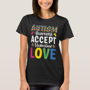 Puzzle Autismus-Bewusstsein Akzeptieren Verstehen T-Shirt