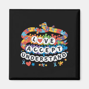 Puzzle Autismus Bewusstsein Freundschaft Bracelet Magnet