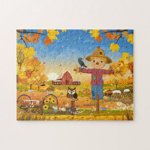 Puzzle Autumn Scarecrow Jigsaw